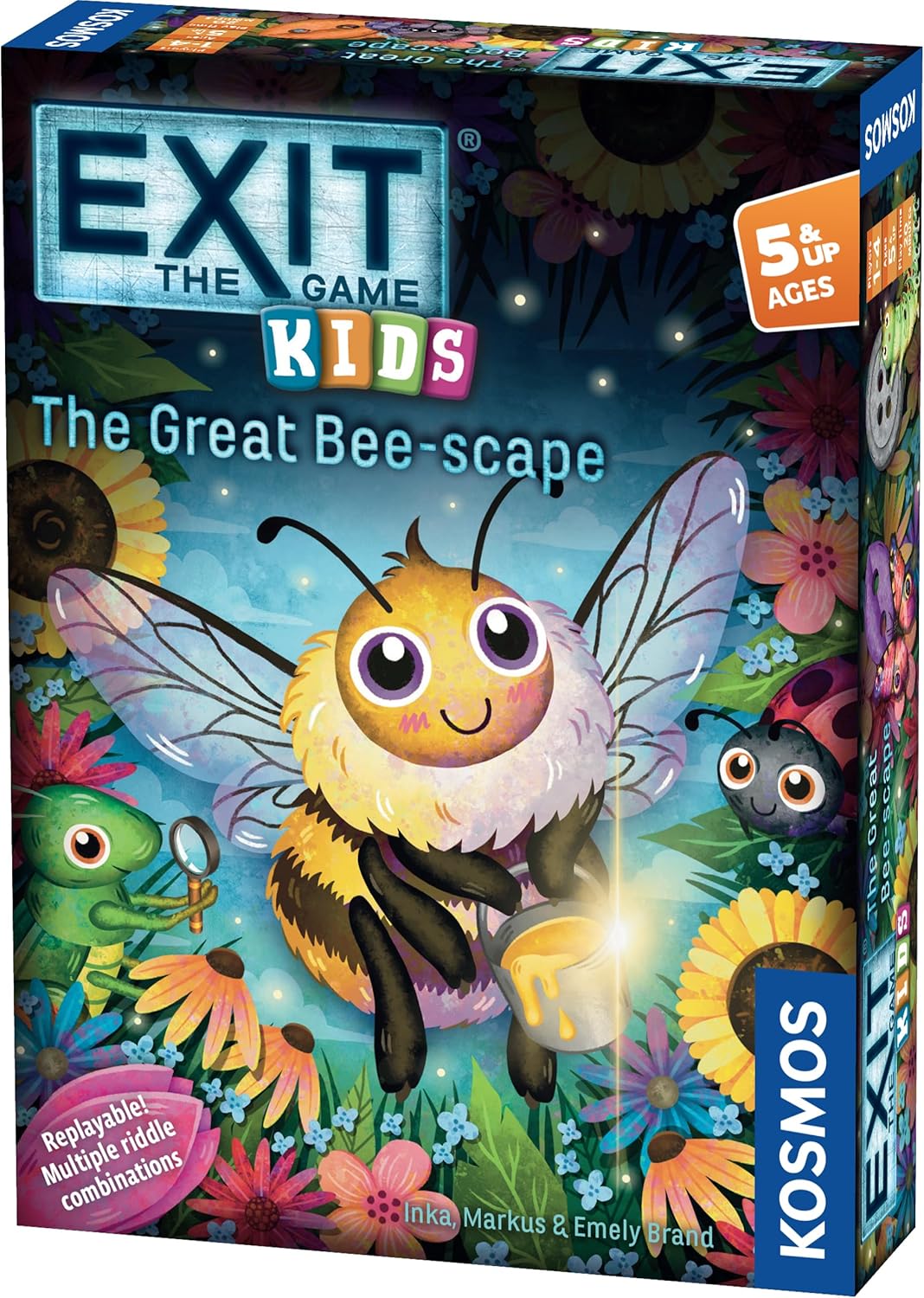 EXIT: Kids -The Great Bee-Scape | Fun, Puzzle Mystery Kids Game, 1-4 Players, Cooperative Nature Game, Riddles, Age 5+, by Kosmos