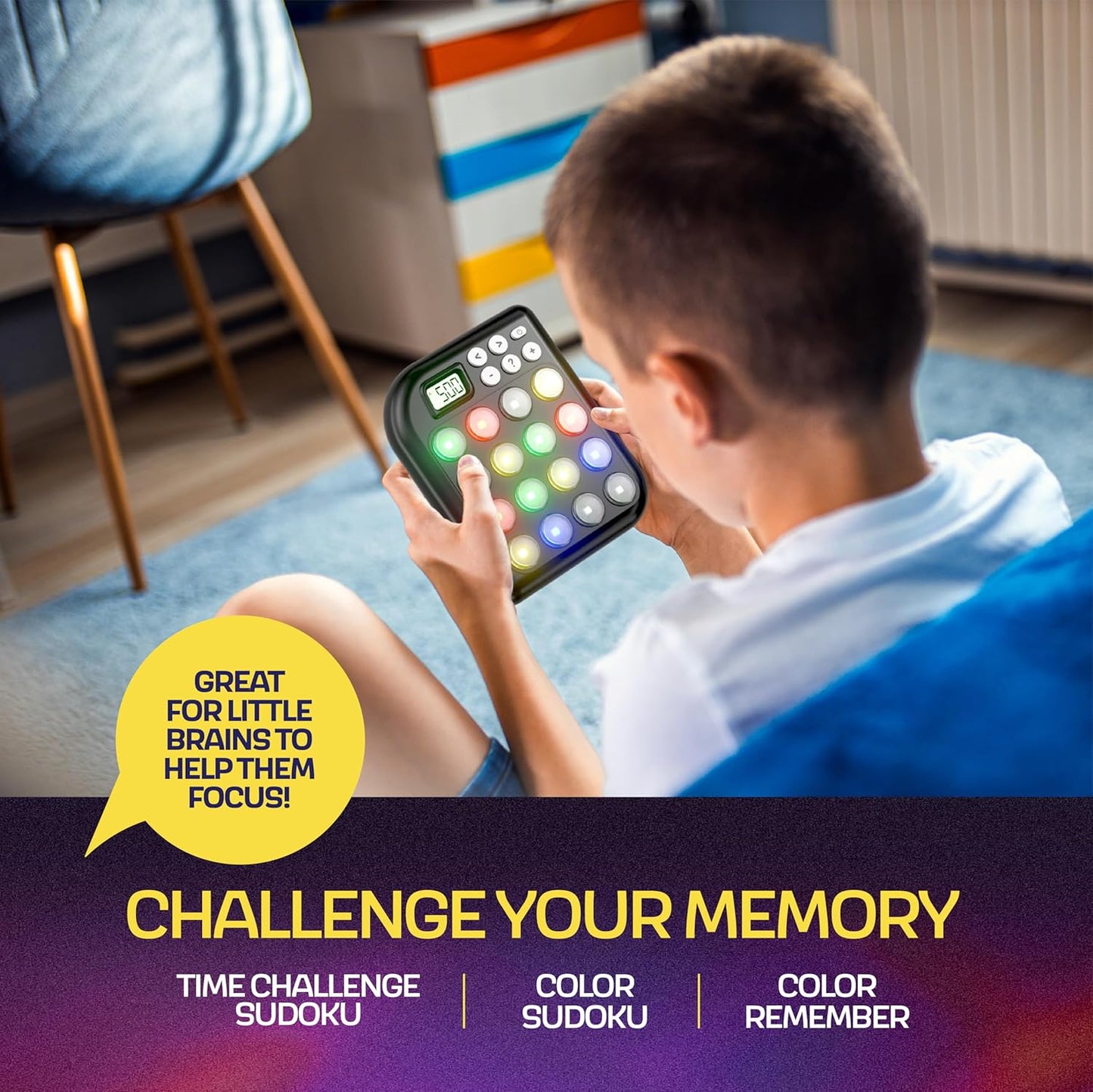 Croove Brain Teasers & Memory Game, 6 Fun Games for Kids, Easter Basket Stuffers, Cool Stocking Stuffers Toys, Best Activities for Boy, Gift Ideas for Boys & Girls Ages 6-8 9 10 11+ Year Old