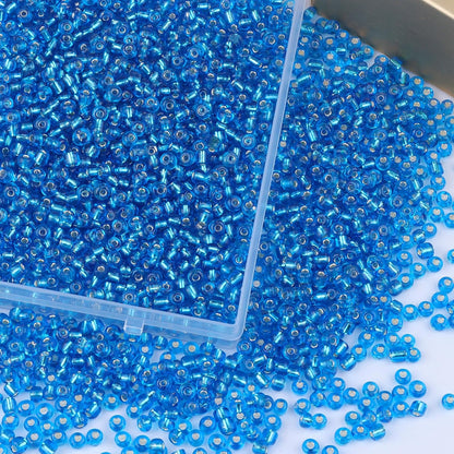 10100 Pcs Size 11/0 Glass Seed Beads, 2 mm Dark Green Small Mini Spacer Loose Pony Beads for Jewelry Making and DIY Crafts - Colors B