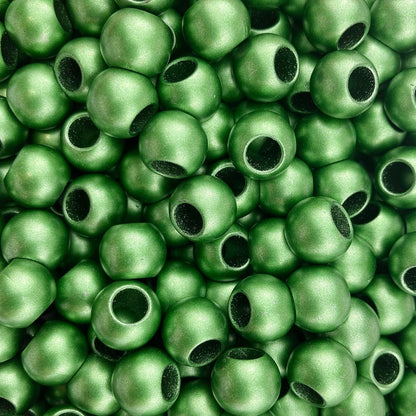 300 Acrylic Large Hole Beads for Crafts and for Hair 10mm x 12mm Acrylic Barrel Beads with 5.7mm Large Hole, Glossy Primary Assortment