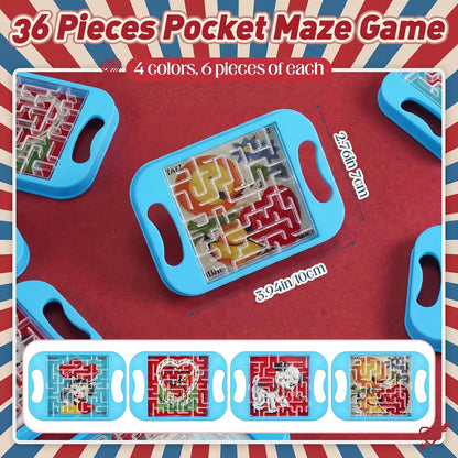 JellyArch 24 Pcs Maze Puzzle Cube Bulk Maze Game Puzzle Educational Cube Handheld Brain Teaser Puzzles Escape Room Party Favor Graduation Classroom Exchange Gift for Students Adult Teacher(Classical)