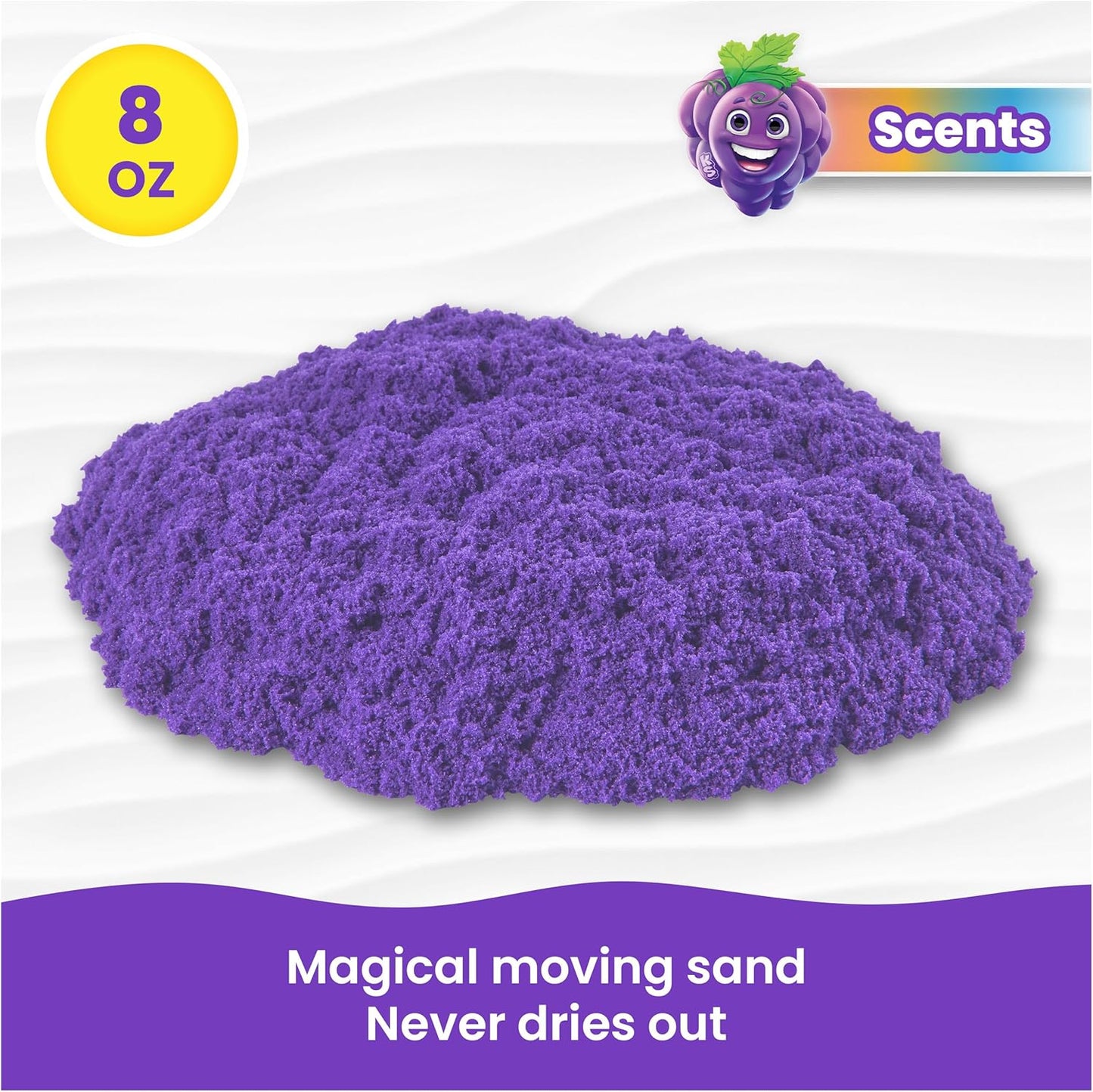 Kinetic Sand Scents, 8oz Vanilla Cupcake White Scented, for Kids Aged 3 and Up