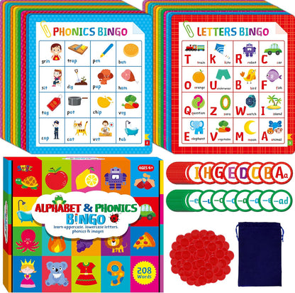 SpriteGru Multiplication & Division Bingo Game, 480 Math Problems, 2 Educational Math Board Game for Kindergarten and Preschool Kids 4-8, Perfect for Classroom & At Home (Up to 25 Players)