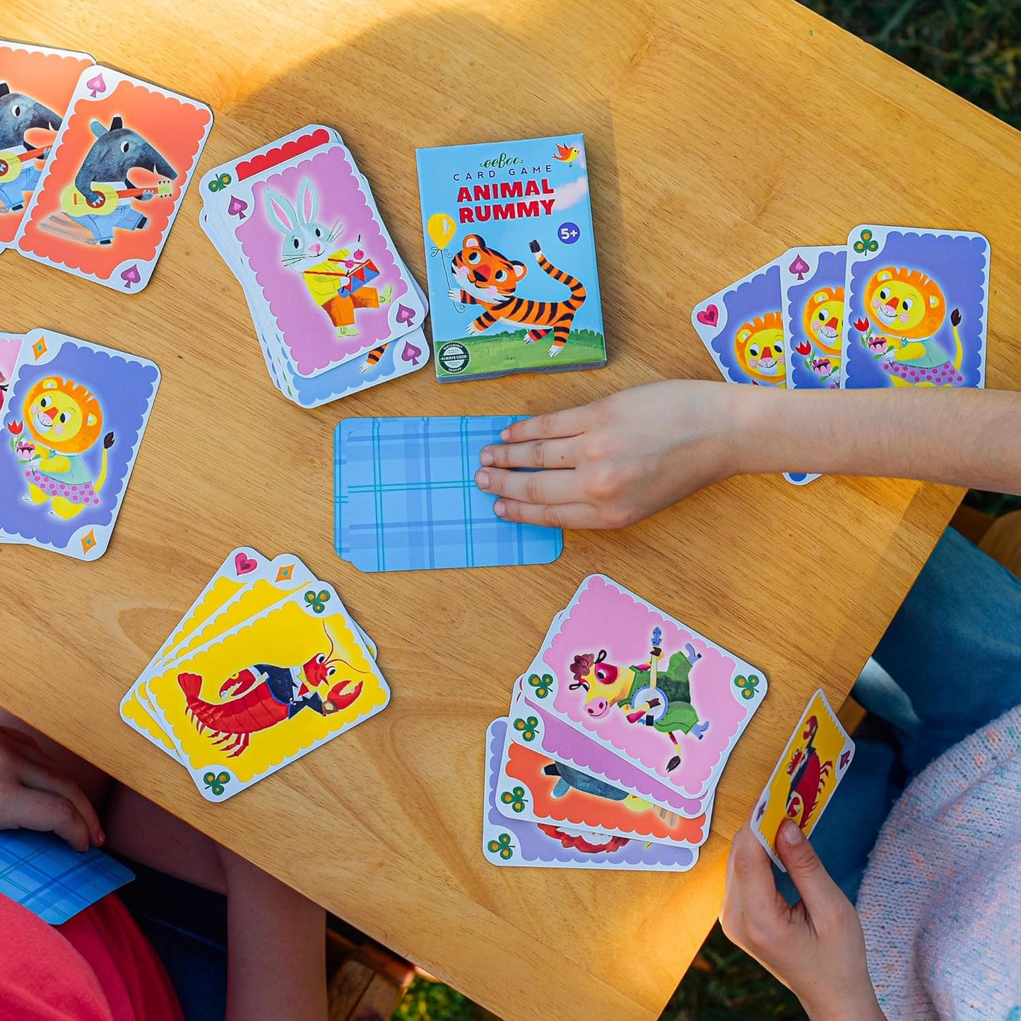 eeBoo Old Maid Playing Card Game - 50 Career Themed Cards, Classic Matching Card Game, Durable Oversized Cards, Screen-Free Fun, Ages 5+