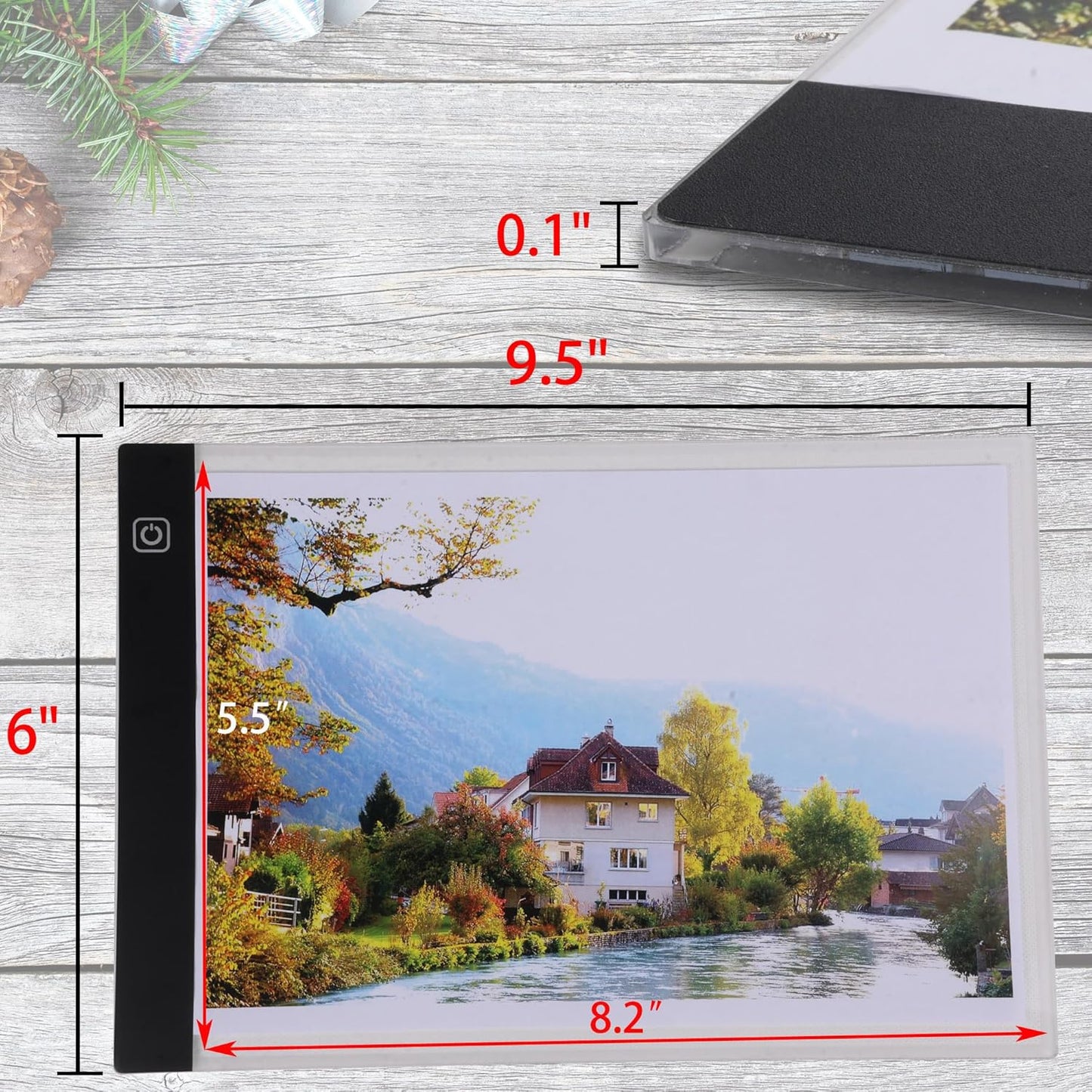 Mini A5 LED Light Box for Drawing and Tracing,A5 Diamond Art Painting Light Board,LED Copy Board Light Tracing Box,Light Pad