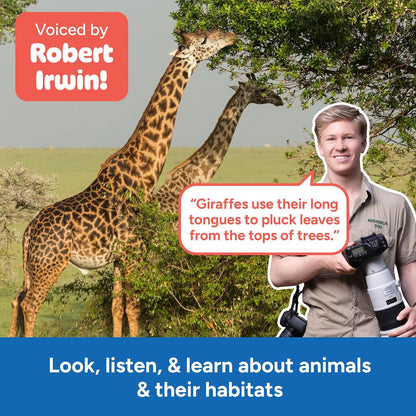 Educational Insights GeoSafari Talking Wildlife Camera - Preschool Science Learning Toys, Animal Science Stem Toy, Animal Facts with Robert Irwin, Interactive Educational Toys for 4+ Year Old Kids