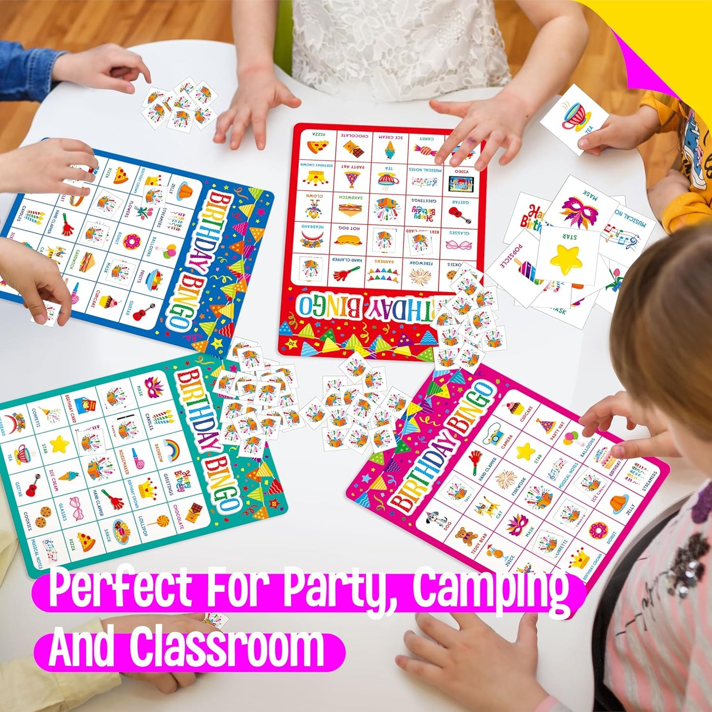 Sight Word Bingo Game, 144 Sight Words Learn to Read Level 1 & Level 2 Bingo Board Game Dolch's & Fry's Words Lists for Kindergarten and Preschool, Grade 1st, 2nd, Kids 4-8 (Up to 25 Players)