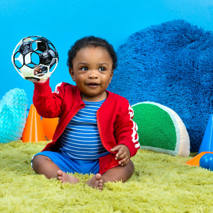Bright Starts Oball Musical Toy, Jingle & Shake Pal, BPA-Free Easy-Grasp Baby Rattle Toy, Ages Newborn+