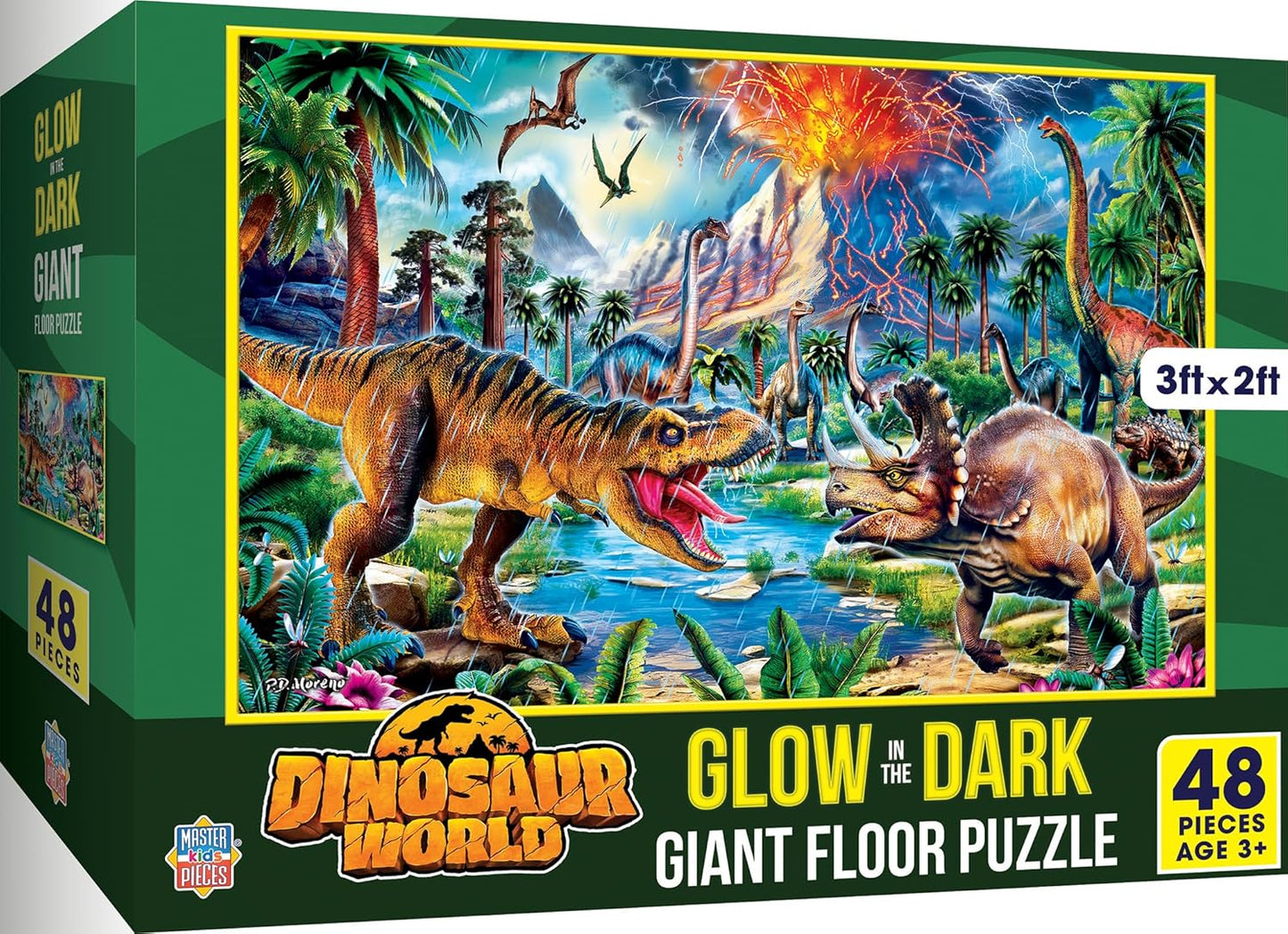 MasterPieces Floor Puzzle - Jumbo Size 80 Piece Jigsaw Puzzle for Kids - USA Map Shaped Puzzle - 3ftx2ft