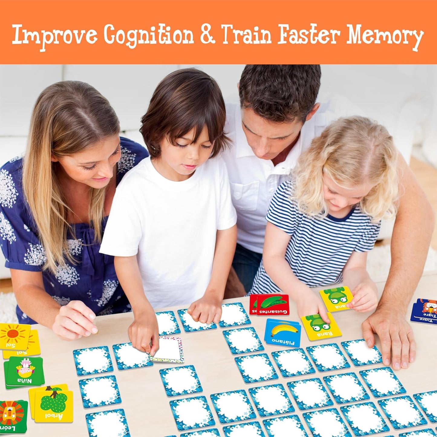 Hebayy 72 PCS Memory Matching Game, Real Animal Matching Cards for Toddlers 36 Pairs Memory Cards for Preschool 4 5 6 Years Old