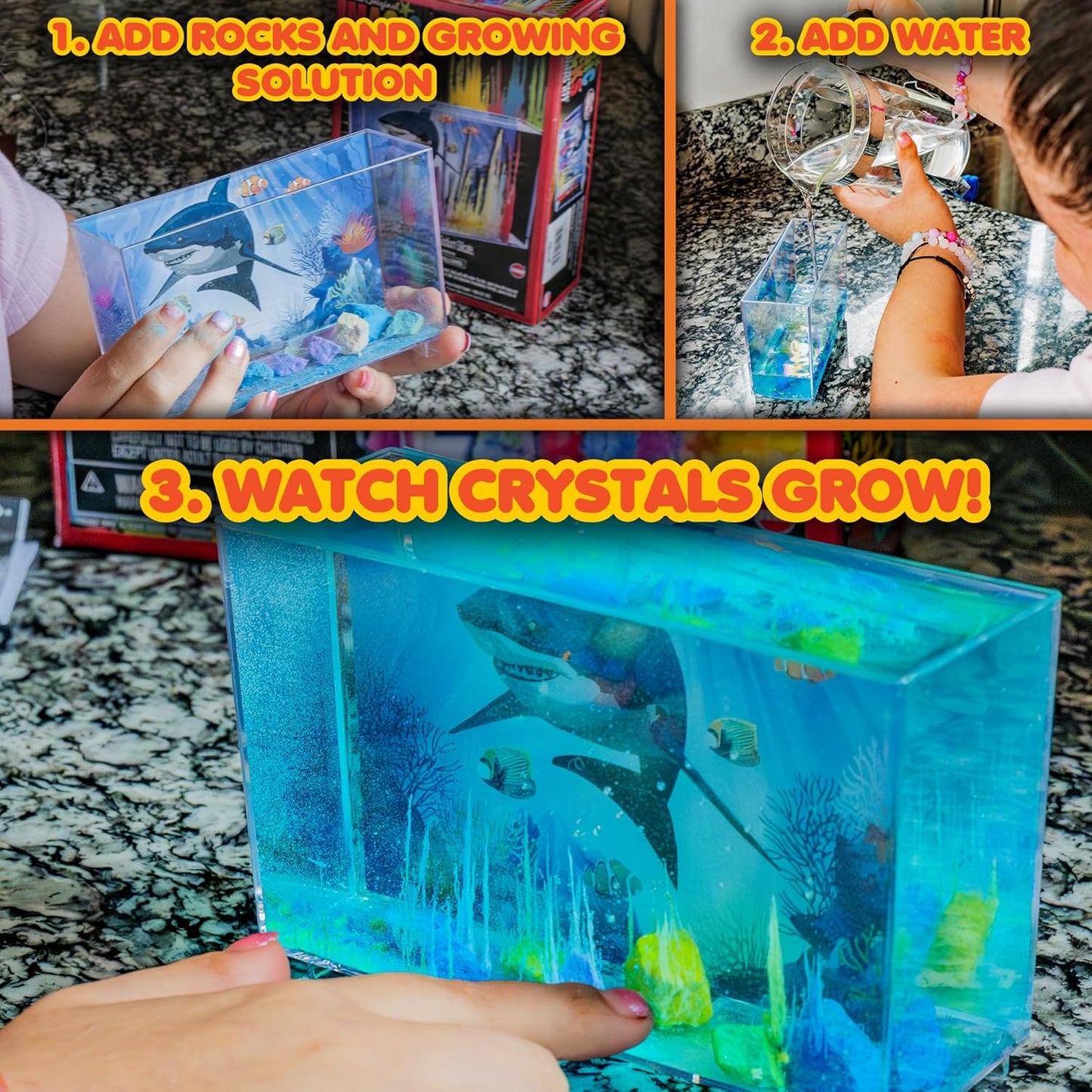 Toysmith Magic Rocks Instant Crystal Growing Kit (Assorted Styles)