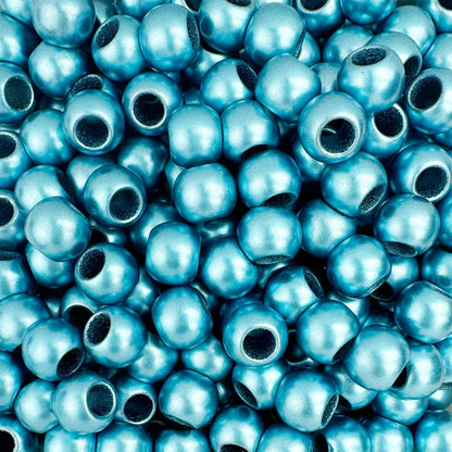 300 Acrylic Large Hole Beads for Crafts and for Hair 10mm x 12mm Acrylic Barrel Beads with 5.7mm Large Hole, Glossy Primary Assortment