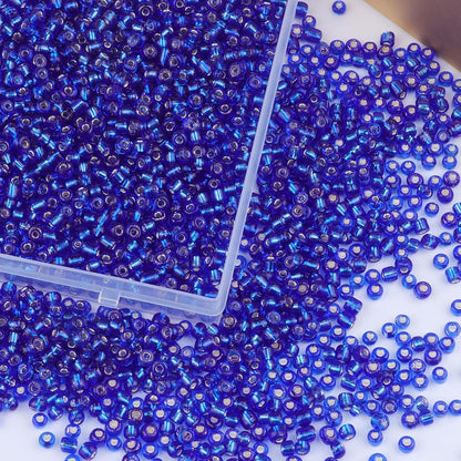 10100 Pcs Size 11/0 Glass Seed Beads, 2 mm Dark Green Small Mini Spacer Loose Pony Beads for Jewelry Making and DIY Crafts - Colors A