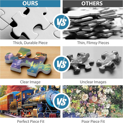 Jigsaw Puzzles for Adults 500 Pieces, Country Life Puzzle Interlock Perfectly Letter on Back No Dust, Challenging Puzzle Home Decor Birthday Party Gift Toy for Men Women Olders Seniors (21 x 15 in)