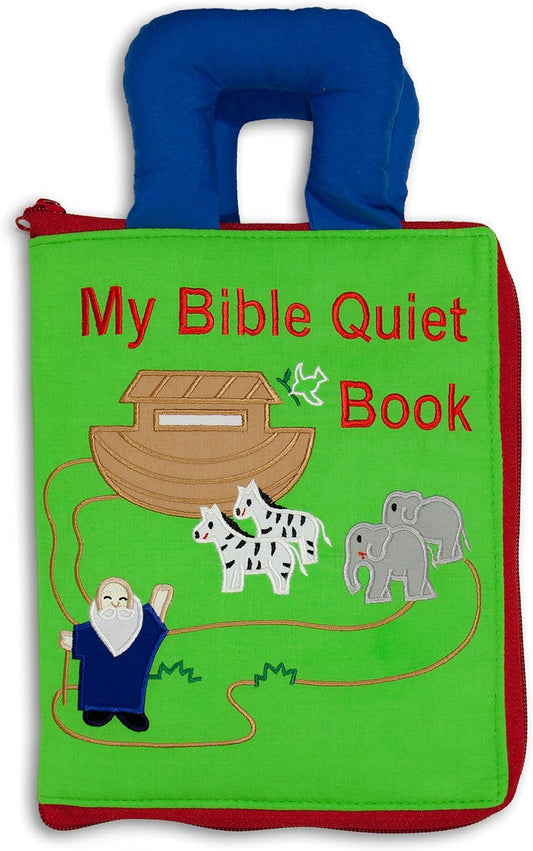 My Growing Season My Bible Quiet Book Interactive Fabric Activity for Kids | Educational Christian Toy for Toddlers & Preschoolers | Travel-Friendly and Sensory-Rich Soft Book