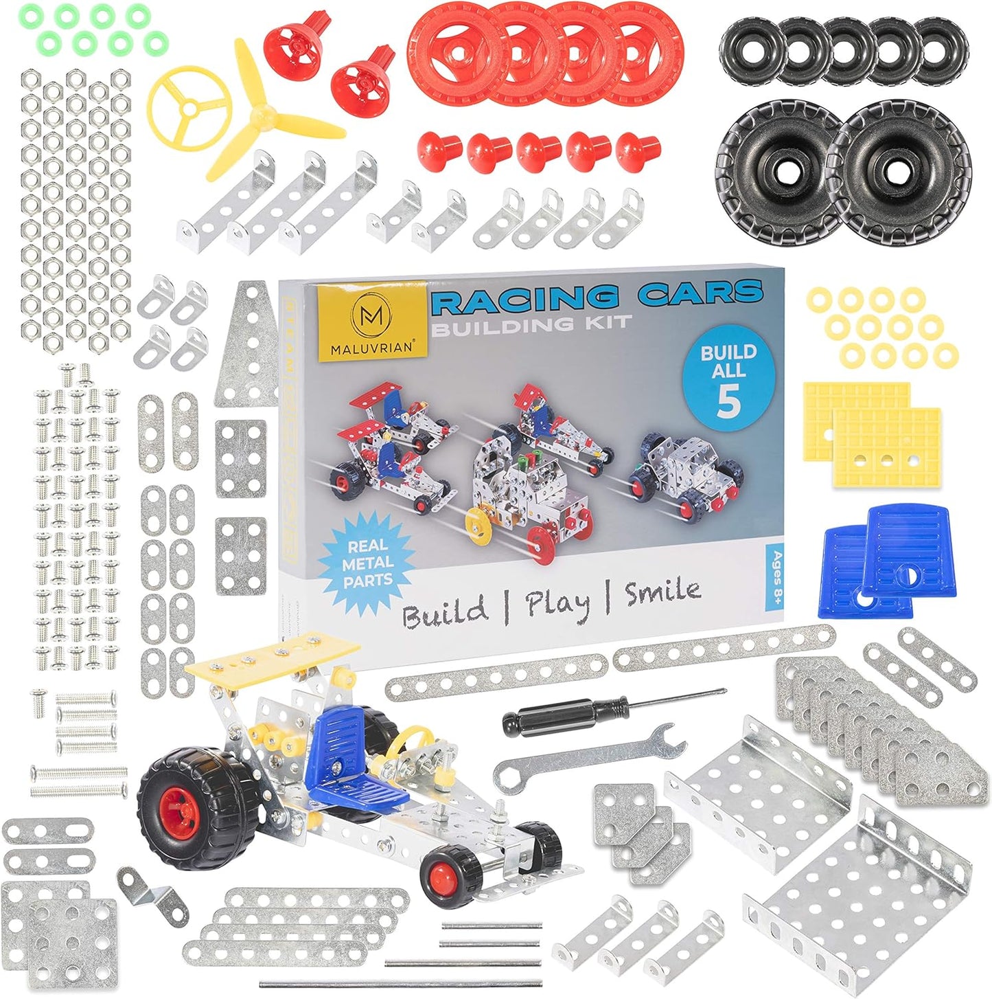 Erector Set STEM Educational Kit | Construction Set for Boys & Girls | Metal Erector Set | Building Kit for Boys Age 8–12 | 236-Piece Engineering Toy