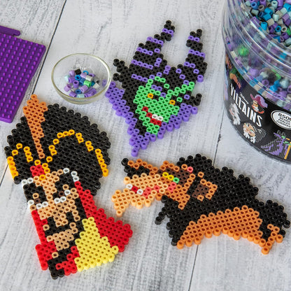 Perler Disney Villain Kid's Craft Bucket, Pattern Sizes Vary, Multicolor 8505