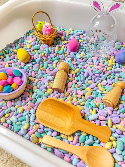 Kids Sensory Bins Montessori Sensory bin, Sensory Toys, Sensory Bins, Sensory Bin for Preschoolers (Pastel Bunny)