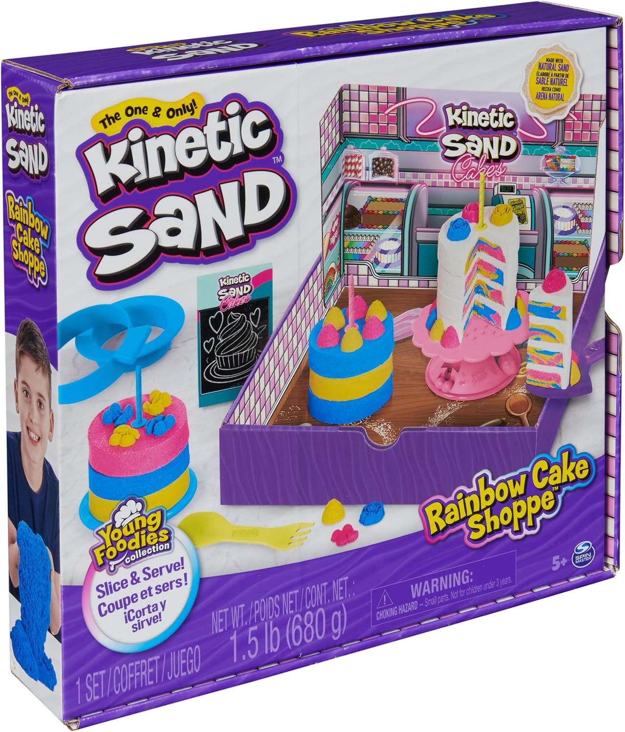 Kinetic Sand, Rainbow Cake Shoppe Playset
