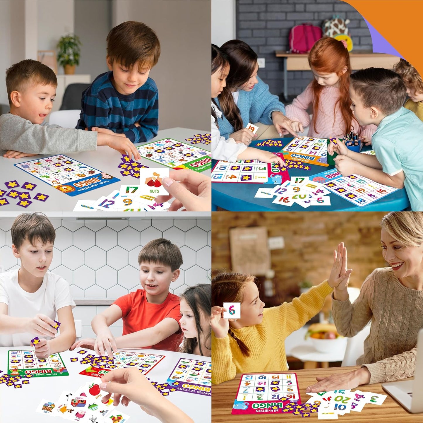Sight Word Bingo Game, 144 Sight Words Learn to Read Level 1 & Level 2 Bingo Board Game Dolch's & Fry's Words Lists for Kindergarten and Preschool, Grade 1st, 2nd, Kids 4-8 (Up to 25 Players)