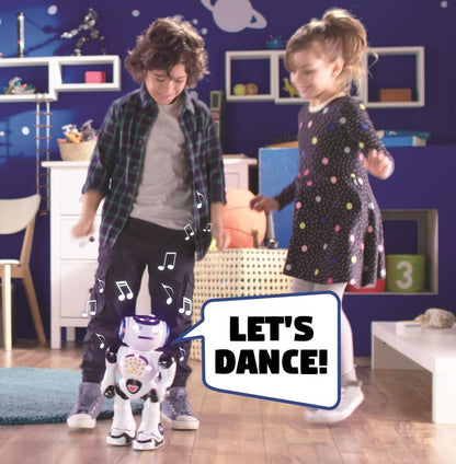 LEXiBOOK, Powerman Neo, My Robot Full of Technology, Remote Control and Gesture Control, Educational Activities in English, Programmable, Music and Dance, Sound and Light Effects, Blue/White, ROB18EN