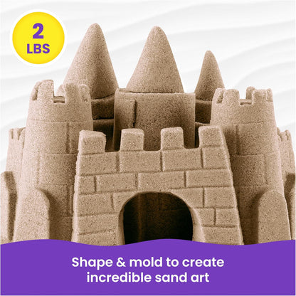 Kinetic Sand, 3.25lbs Beach Play Sand, Amazon Exclusive, Moldable Sensory Toys for Kids, Resealable Bag (Packaging May Vary), for Ages 3 and up