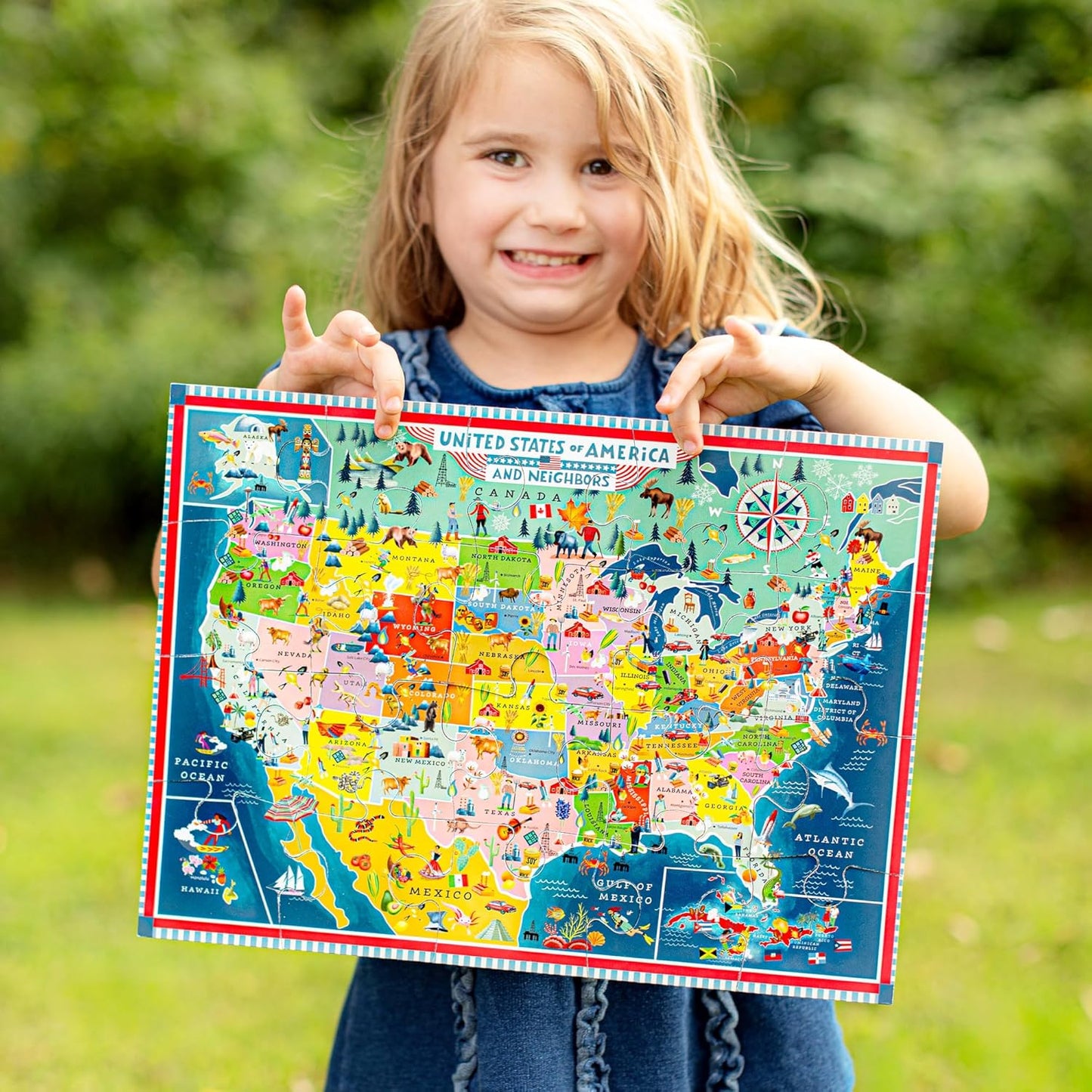 eeBoo 20 Piece Giant Floor Puzzle - Learn The Alphabet Children's Puzzle Letters & Object Themed, Large Pieces for Small Hands to Develop Motor Skills