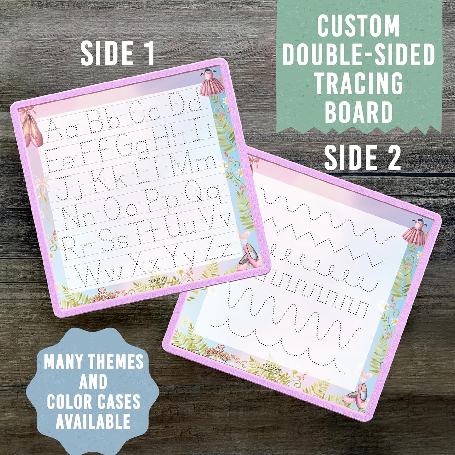 Kid's Name Tracing Board | Dry Erase Letter Tracing | Reusable Writing Practice Board | Personalized | Ballet Theme