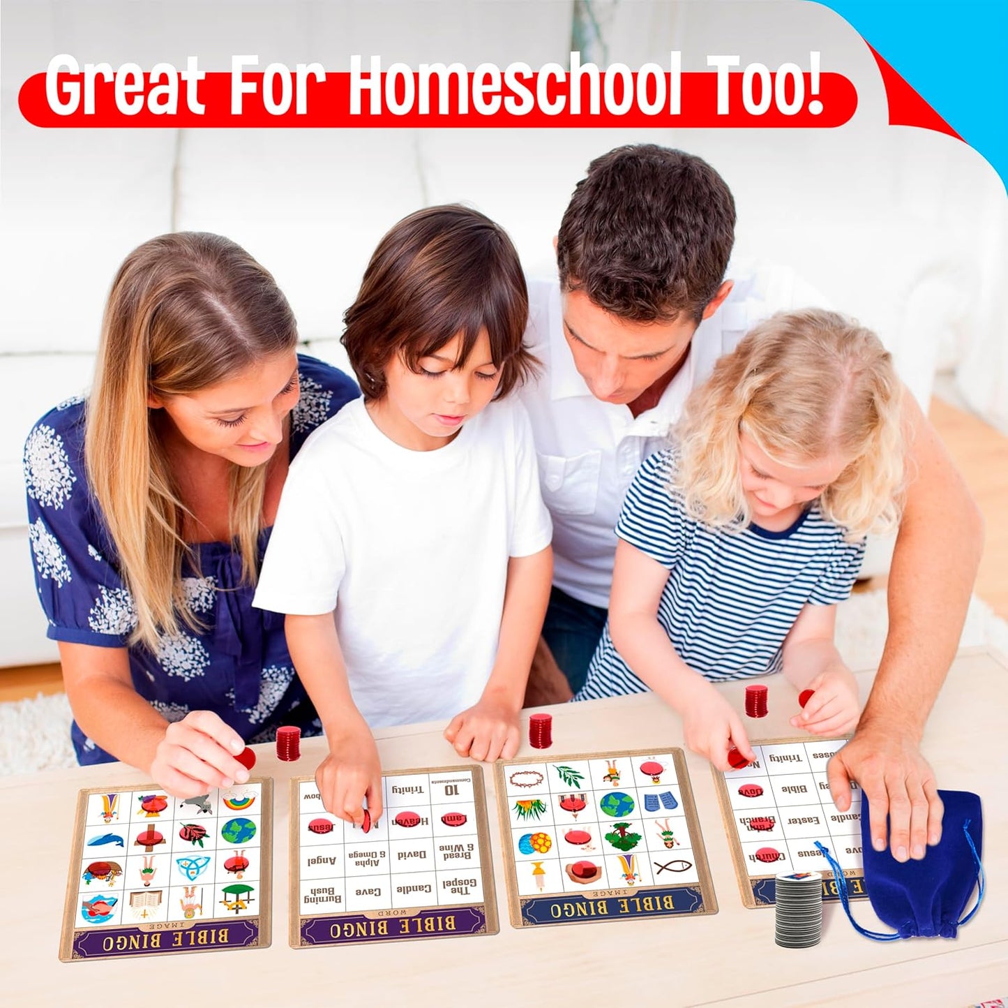 SpriteGru Multiplication & Division Bingo Game, 480 Math Problems, 2 Educational Math Board Game for Kindergarten and Preschool Kids 4-8, Perfect for Classroom & At Home (Up to 25 Players)
