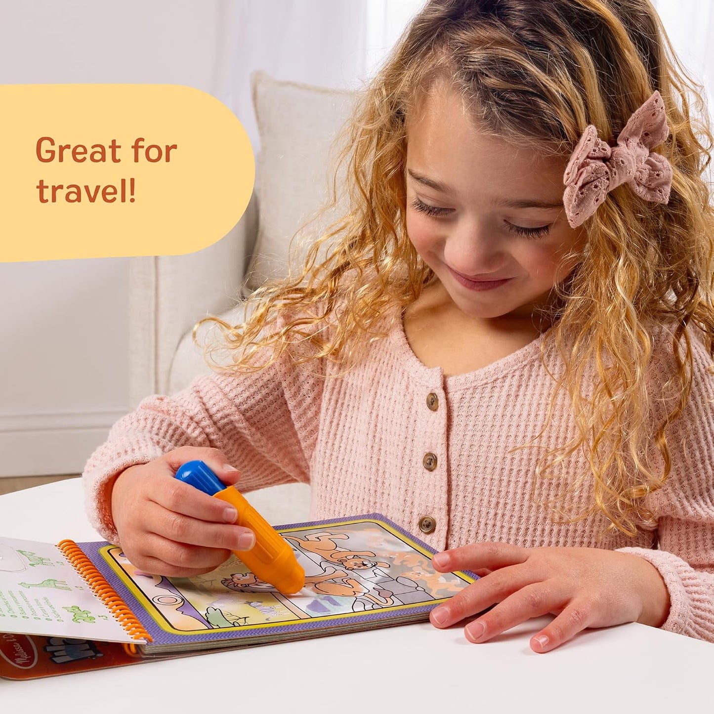 Melissa & Doug On The Go Water Wow! Mess Free Coloring Book, Reusable Water-Reveal Activity Pad, Dinosaurs, Travel Toys, Party Favors, for Toddlers & Kids Ages 3+