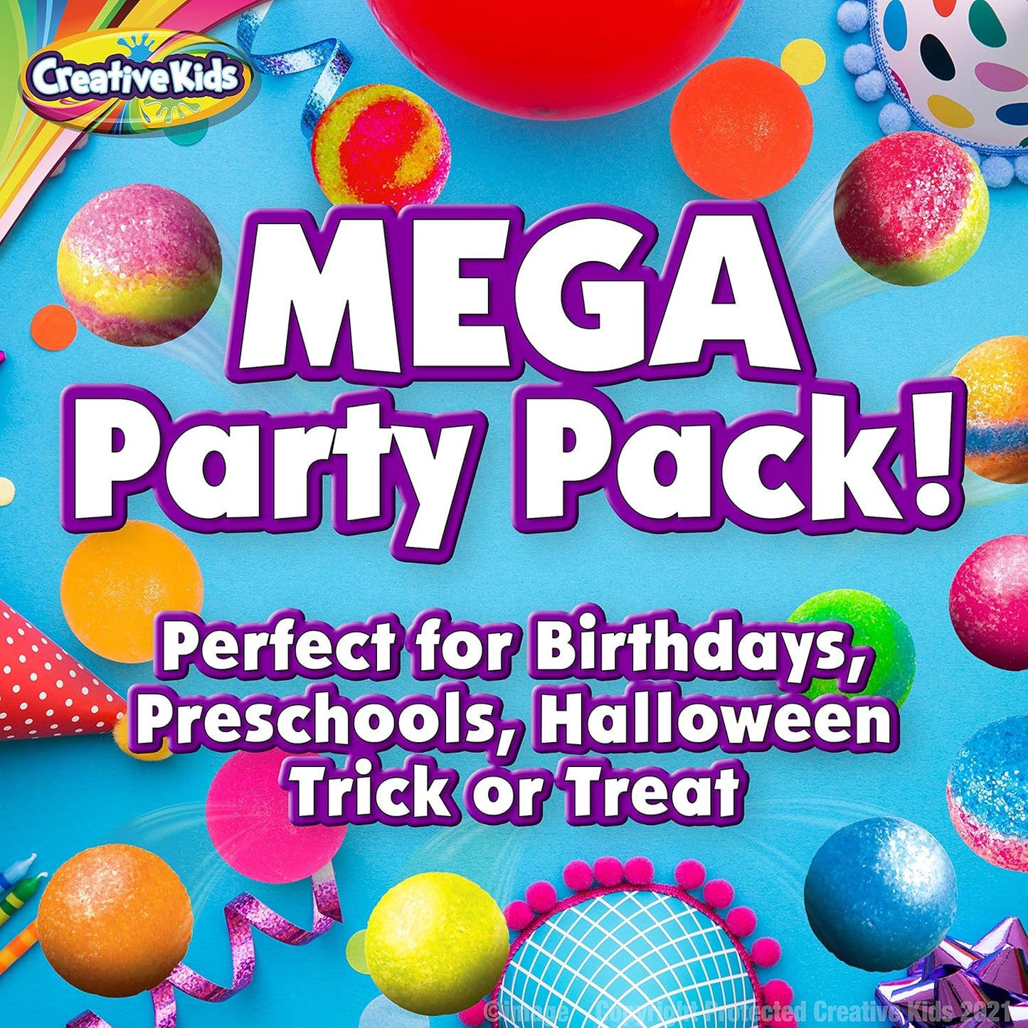 Creative Kids Magic Bouncy Balls - DIY STEM Toys - Science Kit for Kids - 25 Multicolor Bags & 5 Molds Makes Up to 43 Balls