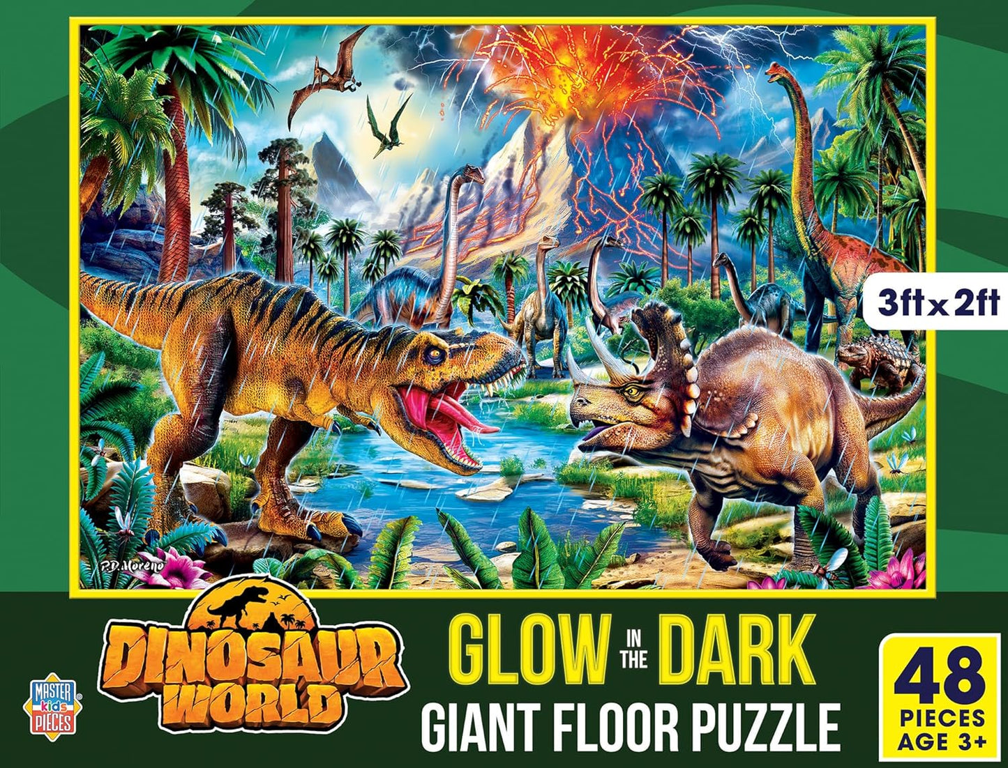 MasterPieces Floor Puzzle - Jumbo Size 80 Piece Jigsaw Puzzle for Kids - USA Map Shaped Puzzle - 3ftx2ft
