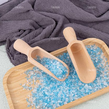 AUEAR, 6 Pack Mini Wooden Scoops Candy Spoons for Tea Coffee Cereal Seasoning Pepper