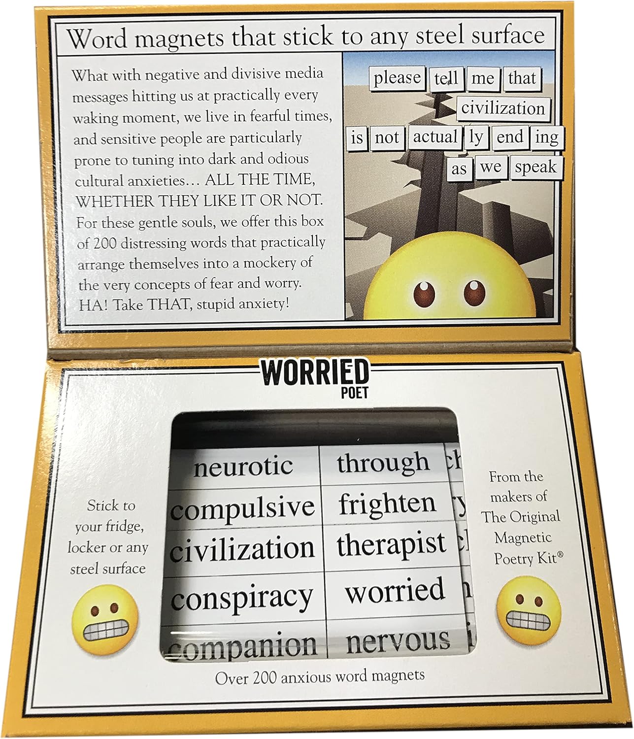 Magnetic Poetry - Office Kit - Words for Refrigerator - Write Poems and Letters on the Fridge - Made in the USA