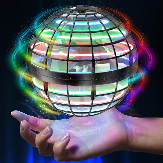 AMERFIST Flying Orb Ball Toy,Cosmic Globe Boomerang Hover Ball Galactic Fidget Spinner, Hand Drone Orbit, Cool Toys Gift for 6 7 8 9 10+ Year Old Boys Girls Teens Outdoor Toys(Pink)