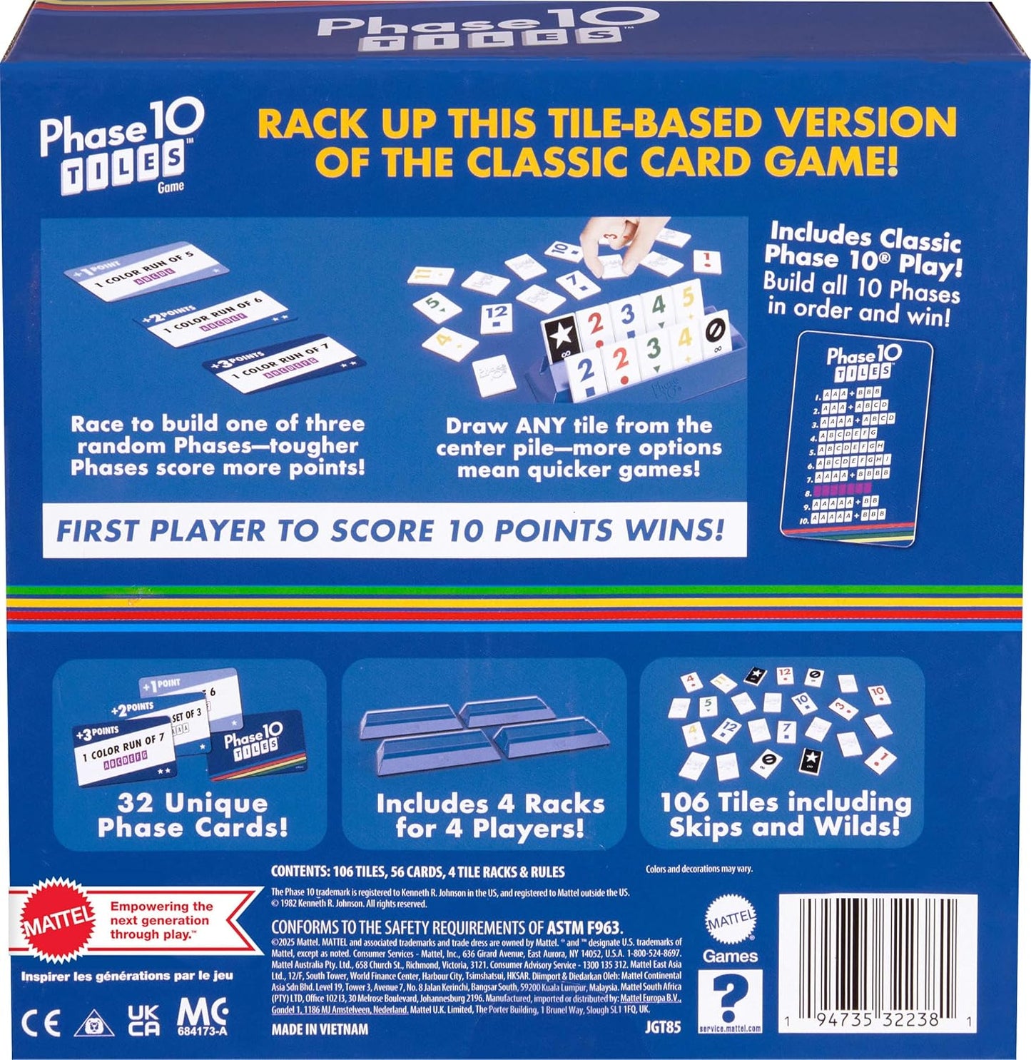 Mattel Games Phase 10 Card Game with 108 Cards, Makes a Great Gift for Kids, Family or Adult Game Night, Ages 7 Years and Older (Amazon Exclusive)