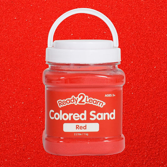 Ready 2 Learn Colored Sand | Red | 2.2 lbs | Play Sand for Kids | Perfect for Arts and Crafts, Sensory Bins, Wedding Decorations and Vase Filler