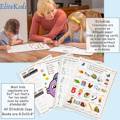 Magic Grooved Writing Practice for Kids, Trace Books for Kids Ages 3-5, 6-8, Handwriting Practice for kids 5-7, Teacher-Designed Reusable Magic Practice Copybook for Kids ages 3-8 (8.7×6.9in)