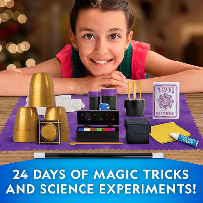 NATIONAL GEOGRAPHIC 2026 Science Kit & Rock Collection Advent Calendar – Jumbo Advent Calendar with 24 Days of Science Experiments, Gemstones & More for Kids, STEM Projects for Kids Ages 8-12