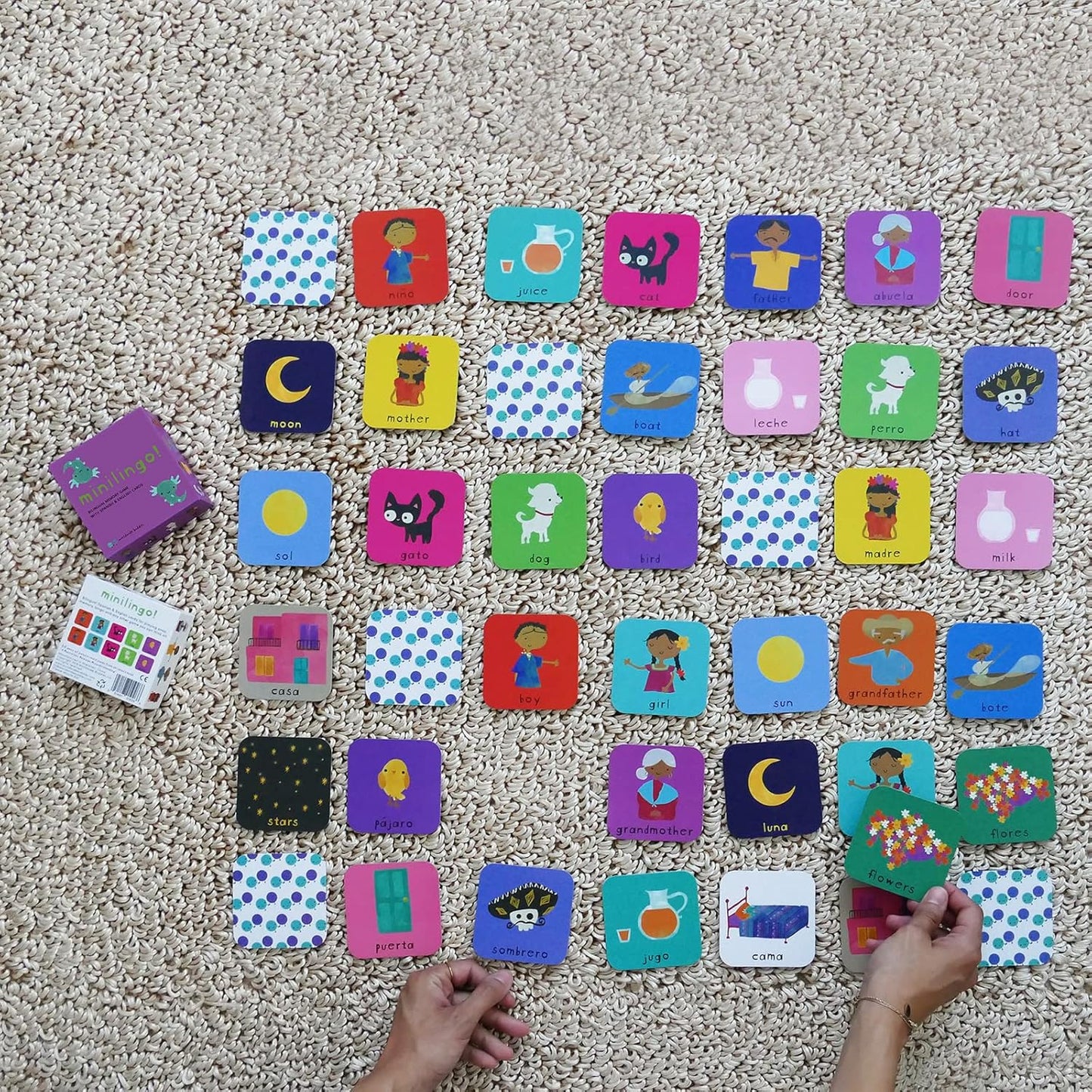 Minilingo Spanish / English Bilingual Flashcards: Bilingual memory game with Spanish & English cards (Minilingo Bilingual Flashcards)