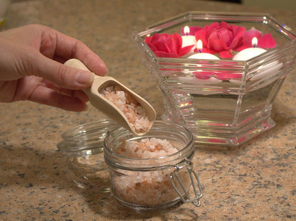 efo Versatile Wooden Scoops Set 4pcs - Multipurpose Wooden Spoons - Wood Salt and Spice Scoops – Rustic Bath Salt Scoop - Wooden Nuts Scoop - sizes: 2.4"; 3.3"; 3.9"; 6.7" / 6; 8.5; 10; 17cm
