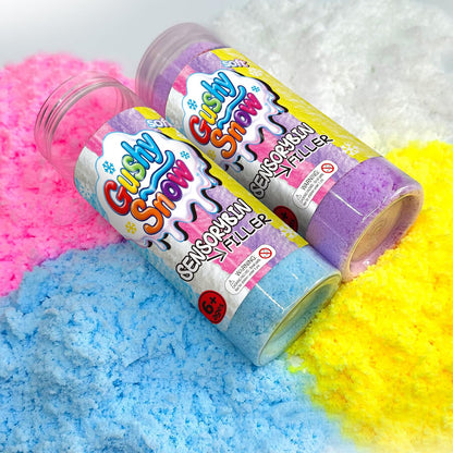 Sensory Bin Filler for Toddlers, Fake Snow Play Sand, Soft Latex Sensory Table Fillers for Classroom Learning, White Sensory Material for Indoor Sensory Play
