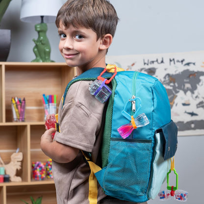 Goliath Fidget Blox 3 Pack with Backpack Clip (Amazon Exclusive) | Sound, Touch, Vision Sensory Fidget Toys | from The Makers of Jelly Blox | Safe & Reliable | Ages 5+