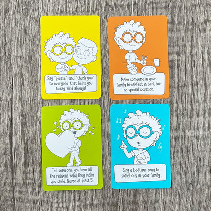 Open The Joy Kindness Mission Cards for Kids | 56 Secret Missions to Build Empathy, Compassion & Social Skills | Fun Screen-Free Activity Game for Families & Classrooms | Ages 4+ | SEL Learning Cards