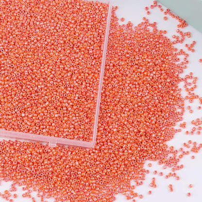 10100 Pcs Size 11/0 Glass Seed Beads, 2 mm Dark Green Small Mini Spacer Loose Pony Beads for Jewelry Making and DIY Crafts - Colors A