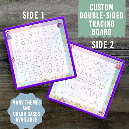 Kid's Name Tracing Board | Dry Erase Letter Tracing | Reusable Writing Practice Board | Personalized | Ballet Theme