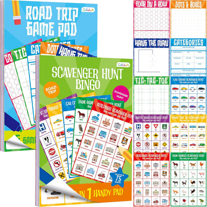 Pen Control & Tracing Activity Pad, 80 Tear-off Sheets Alphabet & Number Handwriting Practice Notepad for Kids, Letters A-Z/Numbers1-20/Patterns Tracing Workbook for Plane, Car Travel, Road Trip
