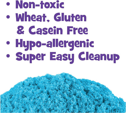 Kinetic Sand, The Original Moldable Sensory Play Sand, Blue, 2 lb. Resealable Bag, Ages 3+
