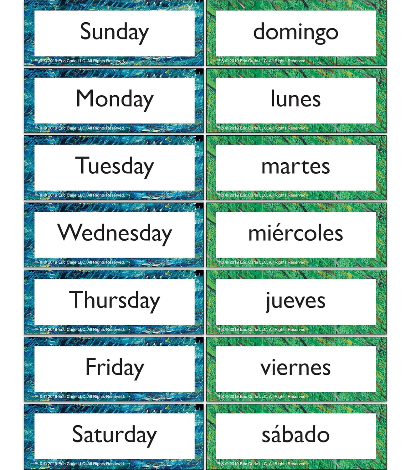 World of Eric Carle | The Very Hungry Caterpillar Learning Cards | English and Spanish, 67ct