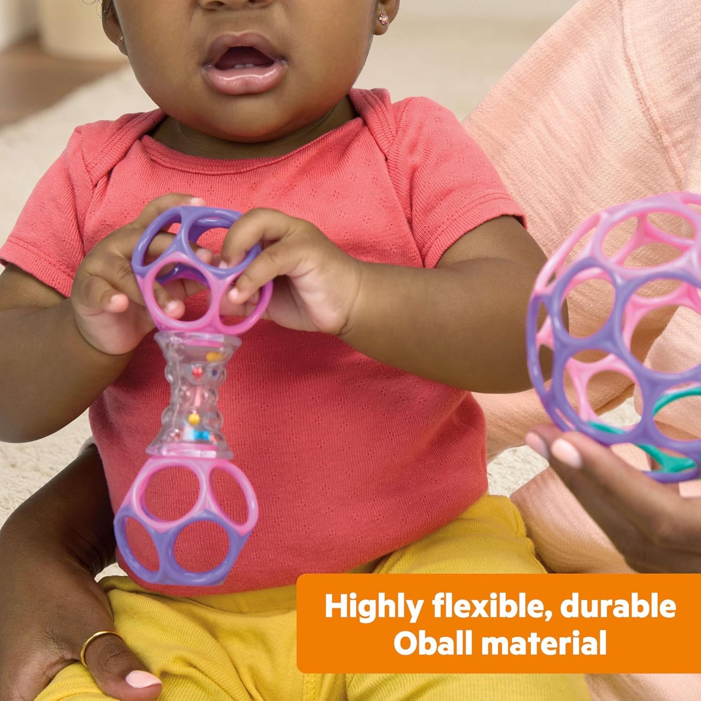 Bright Starts Soothers & Shakers 7pc Gift Set - BPA-Free Baby Rattles, Teethers and Stroller Toys, Unisex, Newborn+